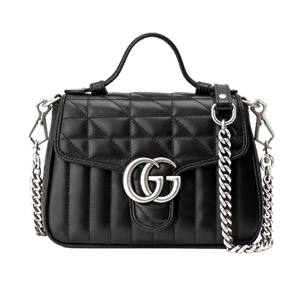 G*u*i gg marmont mini top handle bag ‎583571  (21*15.5*8cm)